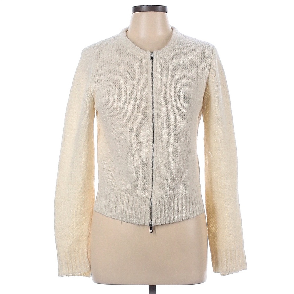 A.L.C. Zip-up Alpaca Wool Sweater Sz L